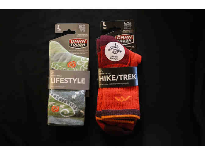 Darn Tough - 1 Merino Wool Lifestyle socks and 1 Merino Wool Hike/Trek socks