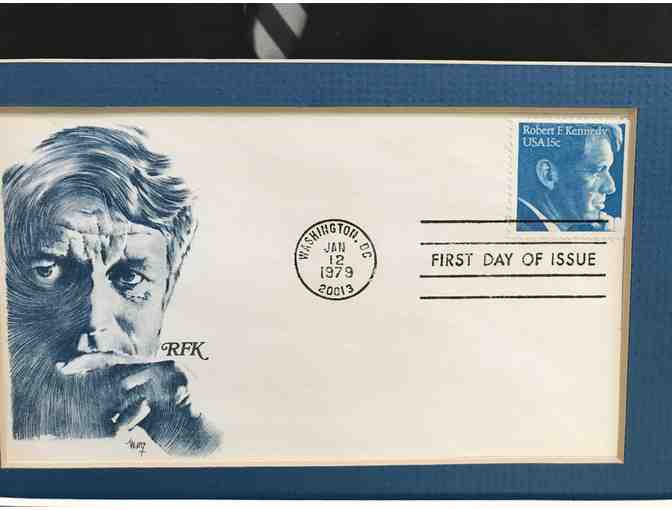 Robert F Kennedy photo and stamp