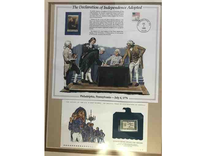 Declaration of Independence poster and stamp - Photo 2
