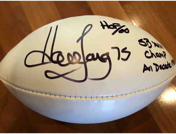 Howie Long signed football