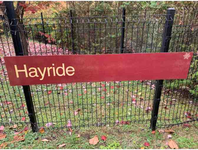 Stowe Mountain Resort Trail Sign: Hayride