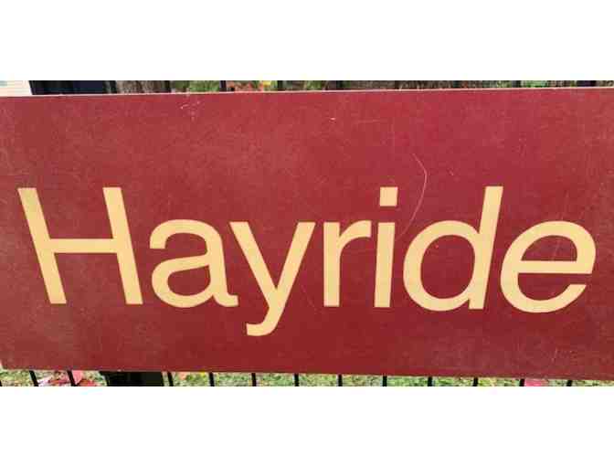 Stowe Mountain Resort Trail Sign: Hayride