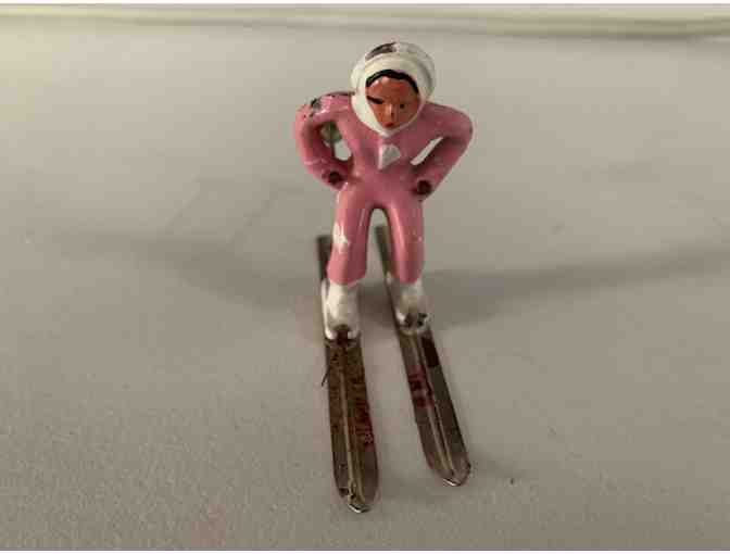Vintage Barclay Skier Figurine