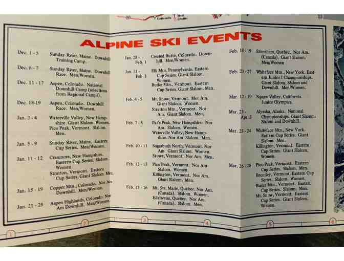 Eastern Ski Map - 1981