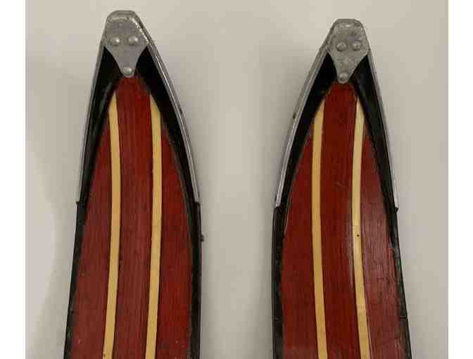 Vintage Red Skis
