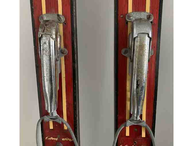 Vintage Red Skis