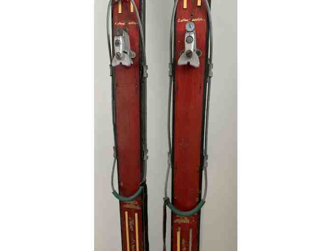 Vintage Red Skis