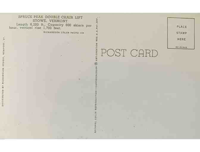 Postcard 4-Pack, Vintage Spruce Peak Postcard