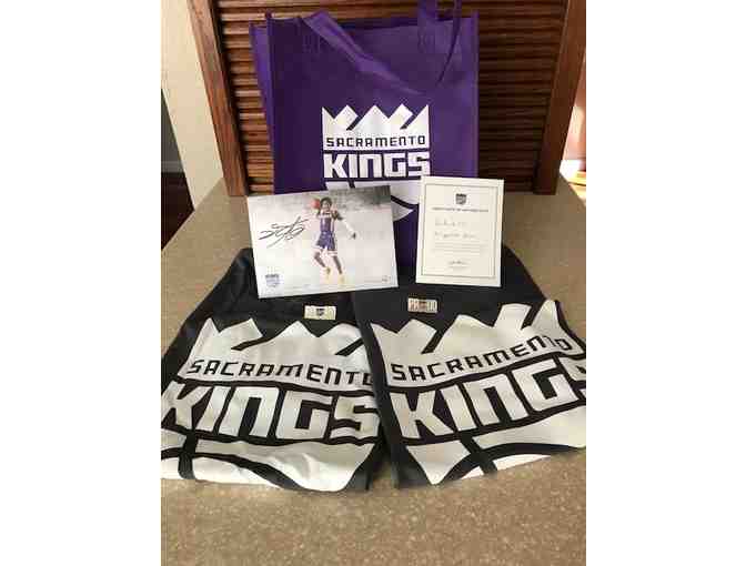 Sacramento Kings Autographed Photo & Swag