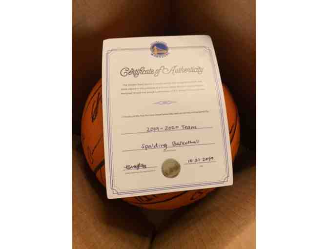 Golden State Warriors Team Autographed Basketball