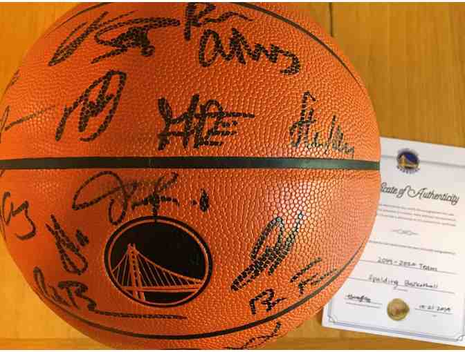 Golden State Warriors Team Autographed Basketball