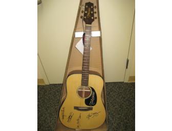 Acoustic Guitar, Signed by Members of the Eagles