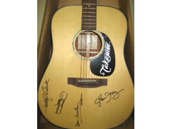 Acoustic Guitar, Signed by Members of the Eagles