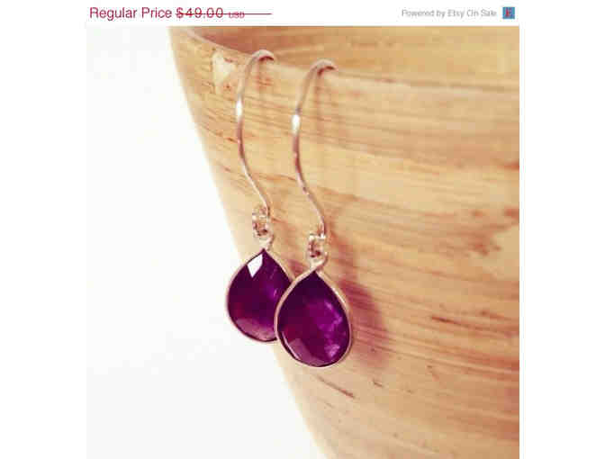 E2: Purple Amethyst Earrings