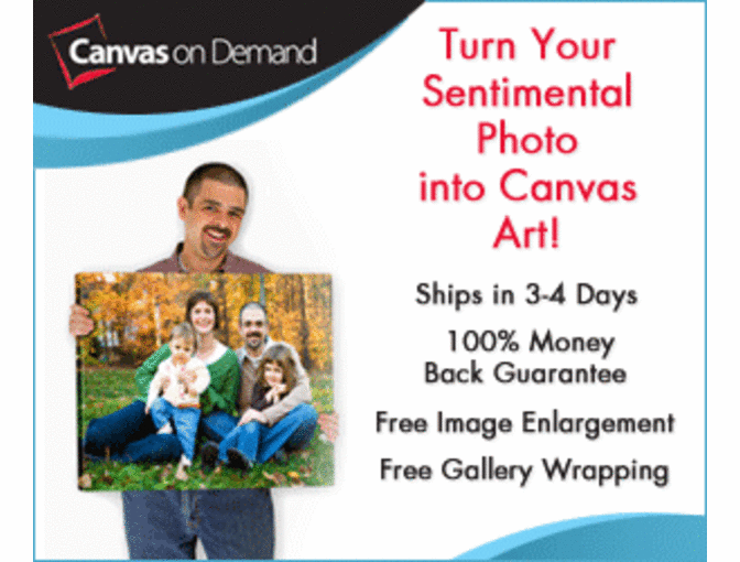 F5: Canvas on Demand - $100 Gift Certificate