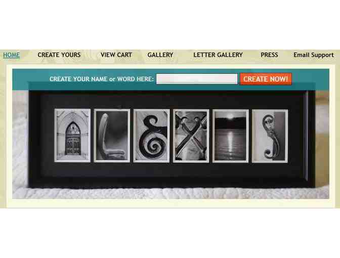 GIFT CARD Merchandise: Alphabet Photography by 'Sticks and Stones' - $50 Gift Certificate