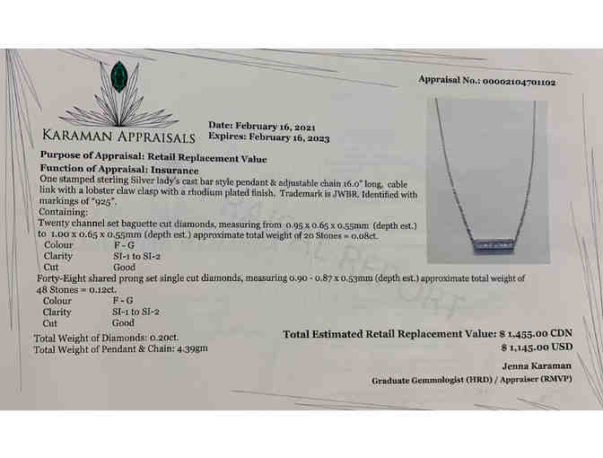 Silver Lady's Cast Pendant & Chain