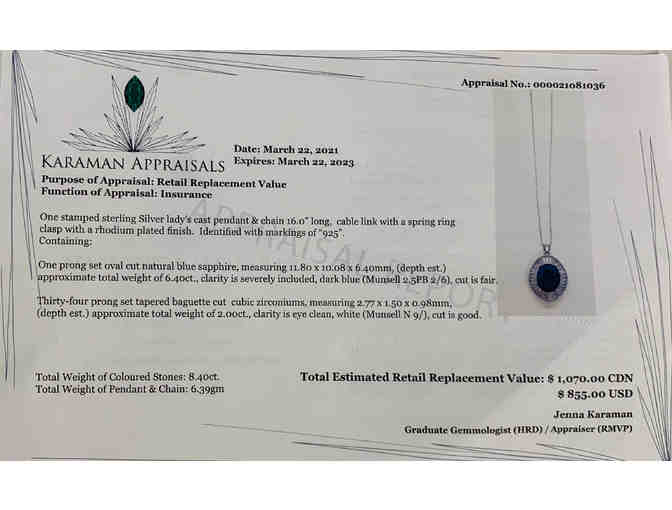 Silver Lady's Cast Pendant & Chain