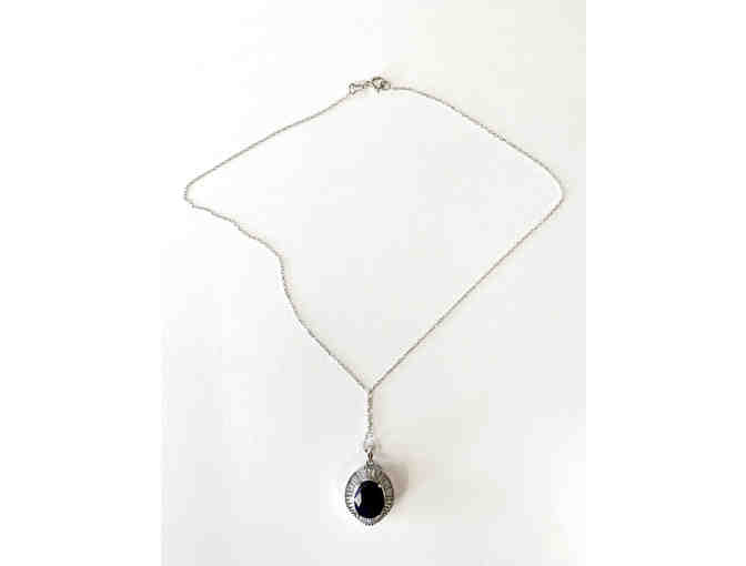 Silver Lady's Cast Pendant & Chain