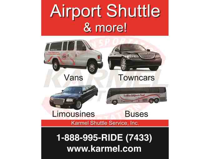 Karmel Shuttle - Roundtrip Airport Shuttle Van Service for Two