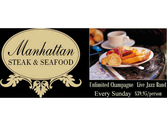 Manhattan Steak & Seafood -$100 gift card & bottle of 2011 Justin Cabernet Sauvignon
