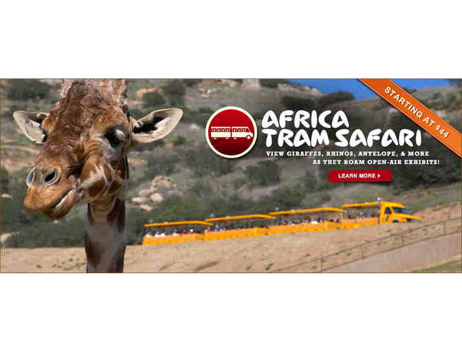 San Diego Zoo or Safari Park Africa- Two Passes (includes tour)