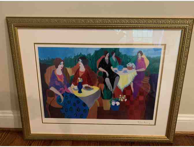 'Morning Social' Serio-Lithograph by Itzchak Tarkay