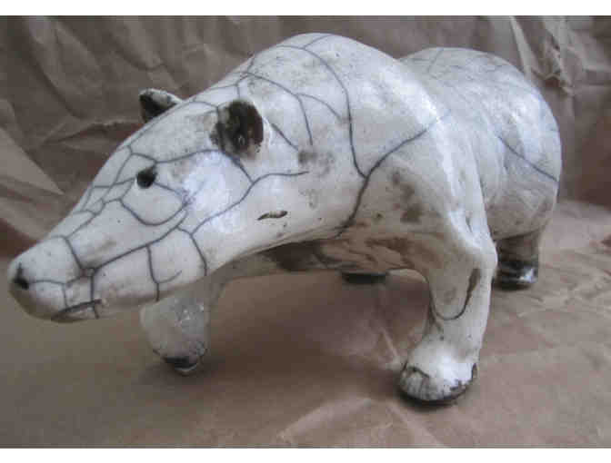 Raku Bear Sculpture