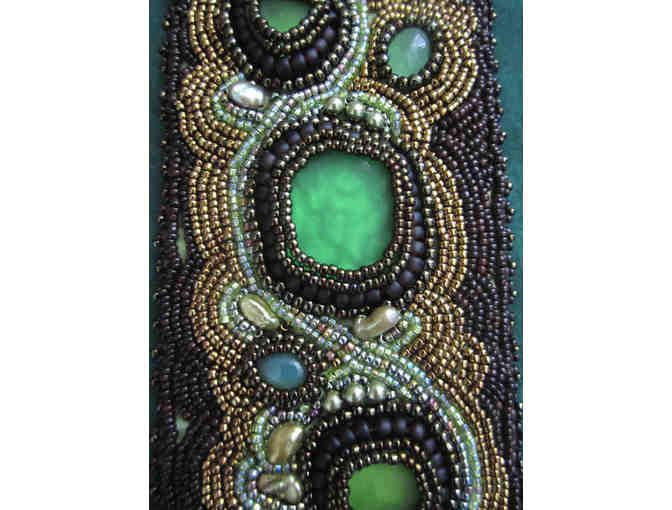 Hand-Stitched Sea Glass Bracelet