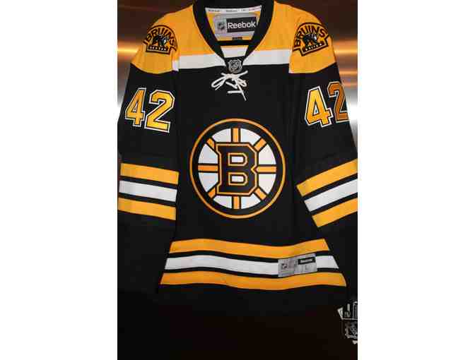 Autographed David Backes Boston Bruins Jersey #42