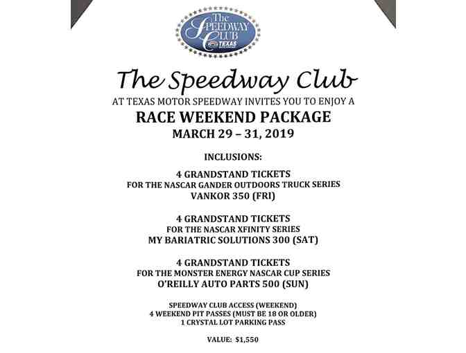 Race Weekend Package at Texas Motor Speedway