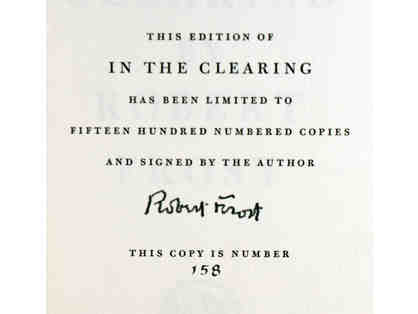 IN THE CLEARING, Robert Frost
