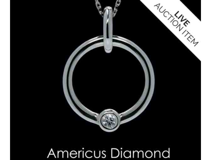 Americus Diamond Circle of Support Diamond Pendant