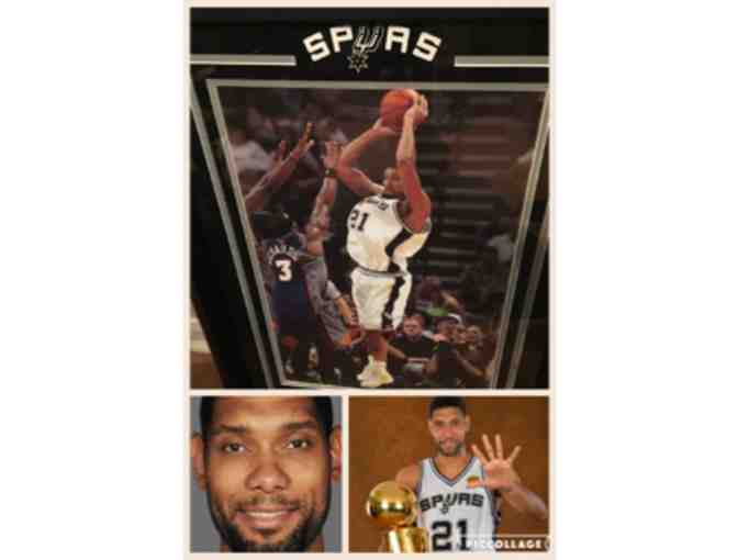 Tim Duncan - Autographed and framed Photo