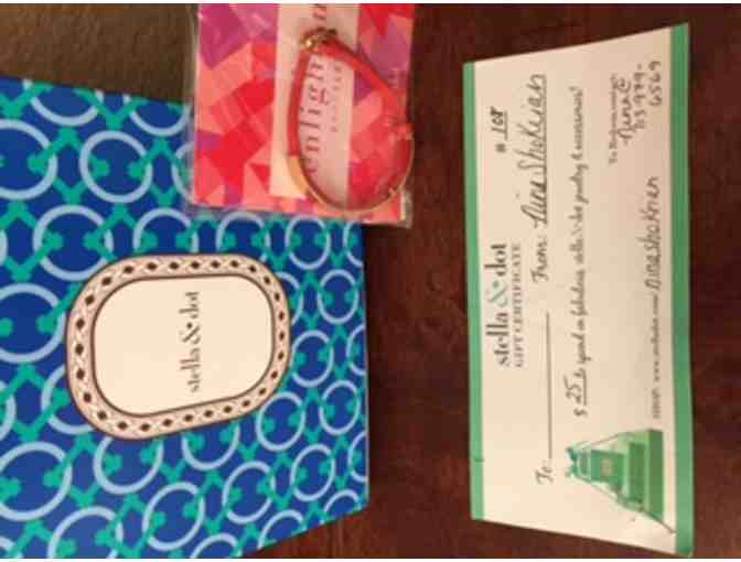 Stella & Dot $25 gift certificate and a Bracelet