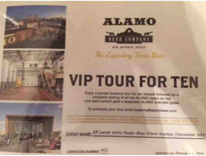 Alamo Beer Company - VIP Tour for 10 +BEER Tasting of all BEERS on tap