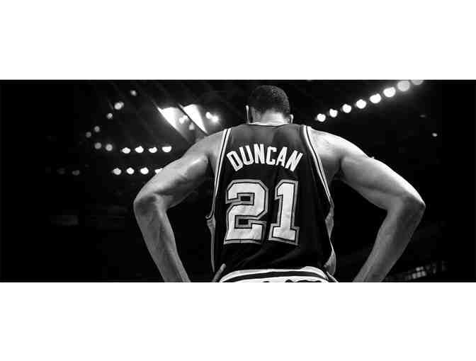 San Antonio Spurs - Tim Duncan Signed #21 RETIREMENT Jersey - FRAMED