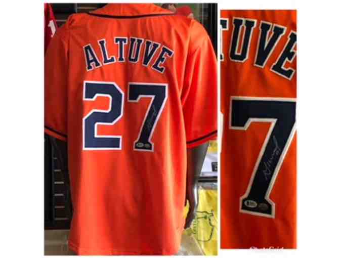 Houston Astros World Champions - Jose Altuve #27 Signed Jersey