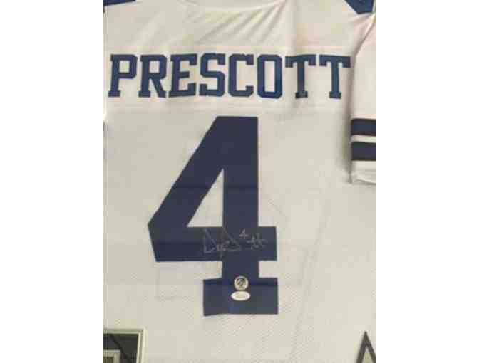 Dallas Cowboys - Dak Prescott Signed Jersey #4 - FRAMED