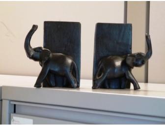 African Elephant Book Ends