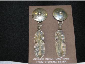 Sterling Silver Native American Earrrings