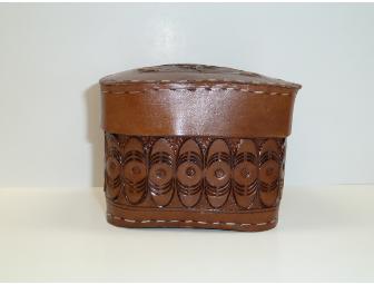 Hand Made Leather Container