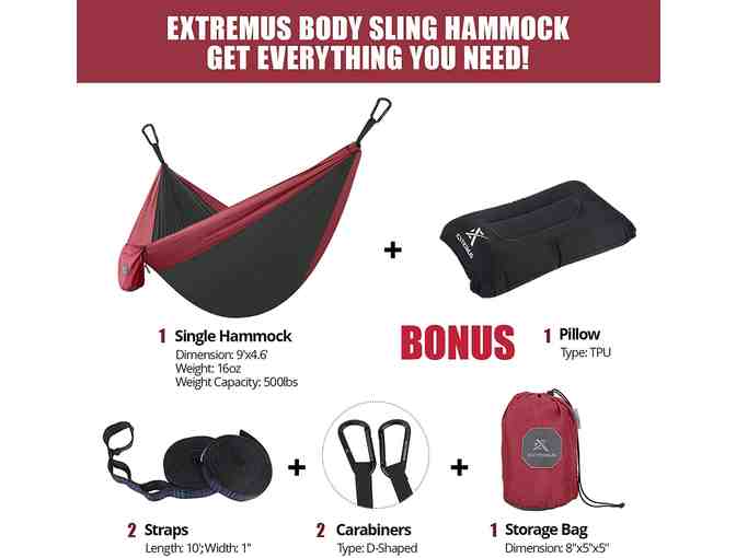 Two Extremus Single Body Sling Camping Sling Hammocks