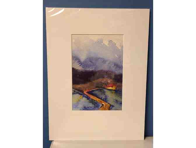 Landscape Watercolor by Wyoming artist, Amy Bryce Ford