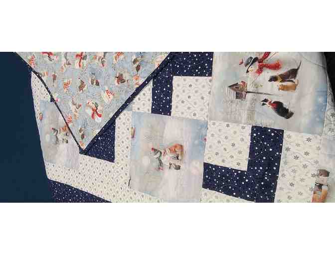 'Woodland Critters' handmade quilt by Wyoming quilter, Dina Jacquemin