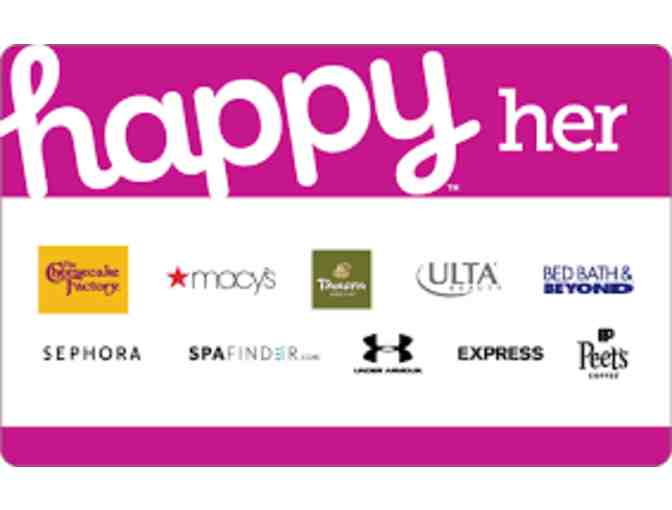 $25 "Happy Her" Gift Card to Multiple Merchants - Photo 1