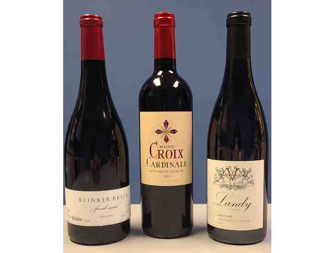 3 Bottles of Red Wine from California and France - Photo 1