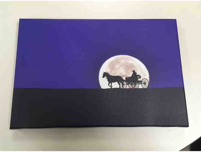 12x8 Canvas Photo Amish Full-Moon by Paul Cyr - Photo 1