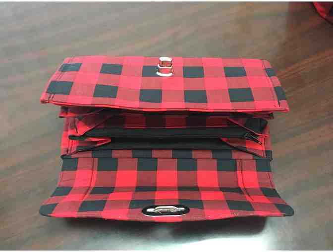 Buffalo Plaid Tote Bag & Matching Wallet (Handmade Locally)