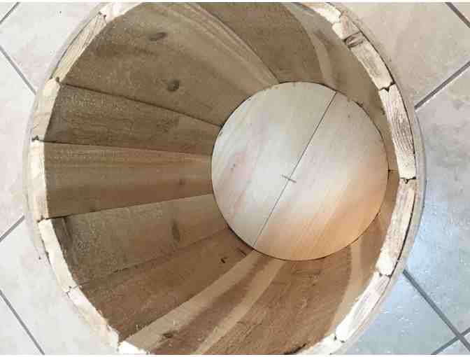 Sanded Cedar Barrel Made By Bradbury Barrel Company